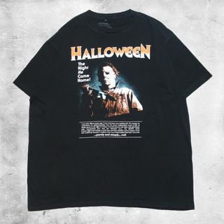 ヴィンテージ(VINTAGE)のHALLOWEEN Tシャツ 映画 Tシャツ マイケル マイヤーズ ブラック(Tシャツ/カットソー(半袖/袖なし))