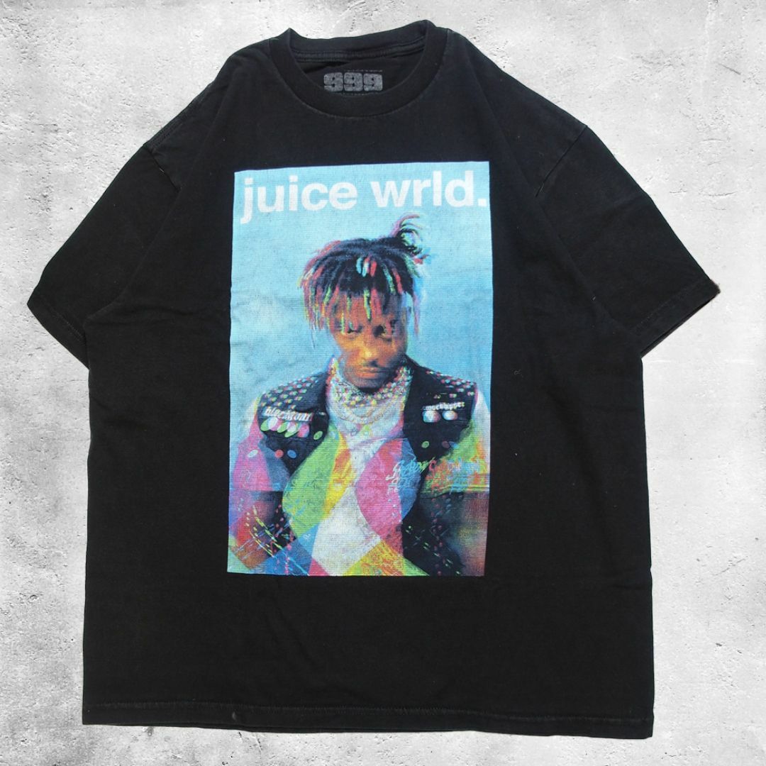 RAP MUSICIAN(ラップミュージシャン)のジュースワールド Tシャツ Juice Wrld ラップt HIPHOP メンズのトップス(Tシャツ/カットソー(半袖/袖なし))の商品写真