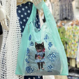 NathalieLete Organdy Bag  黒猫　ナタリーレテ(トートバッグ)