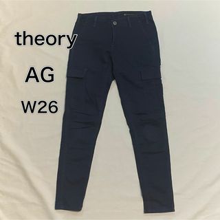 セオリー(theory)のセオリー×AG スリムカーゴパンツ　ネイビー　W26(ワークパンツ/カーゴパンツ)