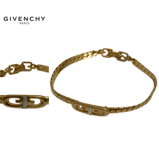 GIVENCHY - GIVENCHY PARIS VINTAGE 80s GG デザインブレスレット