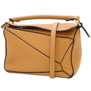 ロエベ(LOEWE)のLOEWE(ロエベ) Puzzle パズルバッグ ミニ ハンドバッグ 2way ショルダー 肩掛け 斜め掛け カーフ タン ブラウン茶 ゴールド金具 レディース 40802094347【中古】【アラモード】(ハンドバッグ)