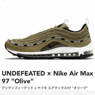 ナイキ(NIKE)のUNDEFEATED×NIKE AIR MAX97 Olive(スニーカー)