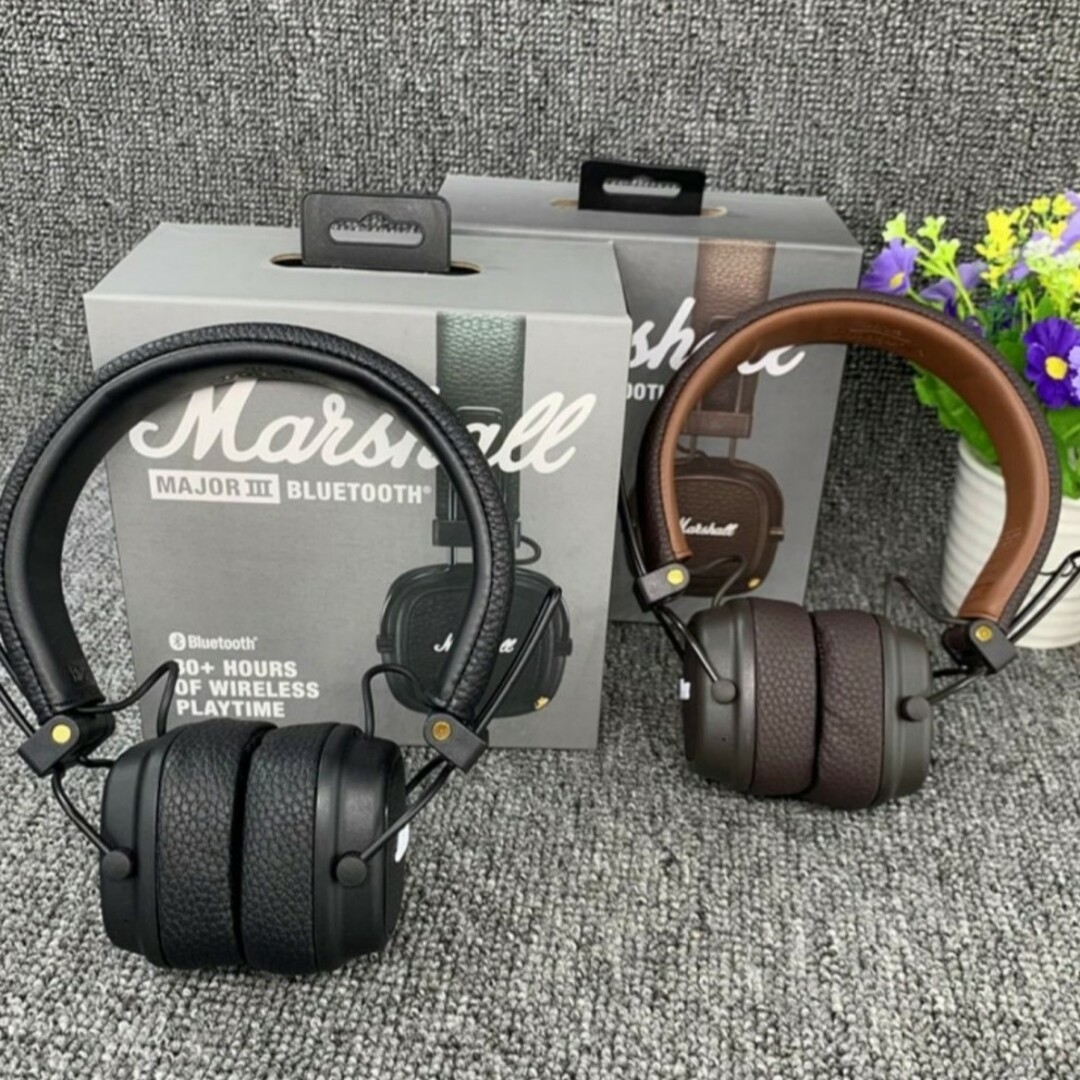 Marshall(マーシャル)のtja Marshall MAJOR III BLUETOOTH ブラック スマホ/家電/カメラのオーディオ機器(ヘッドフォン/イヤフォン)の商品写真