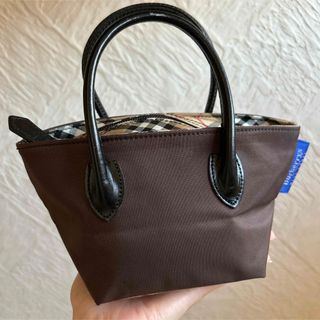 バーバリーブルーレーベル(BURBERRY BLUE LABEL)のレア！ バーバリーブルーレーベル ナイロン ミニミニ ハンド(ハンドバッグ)