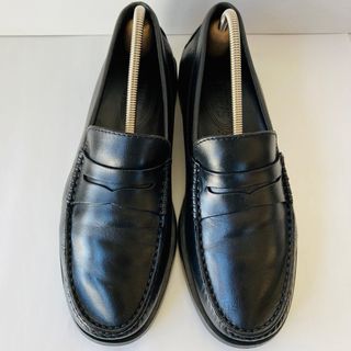 トッズ(TOD'S)のTOD'S トッズ 黒 コインローファー 25.5cm 除菌・消臭済み(ドレス/ビジネス)