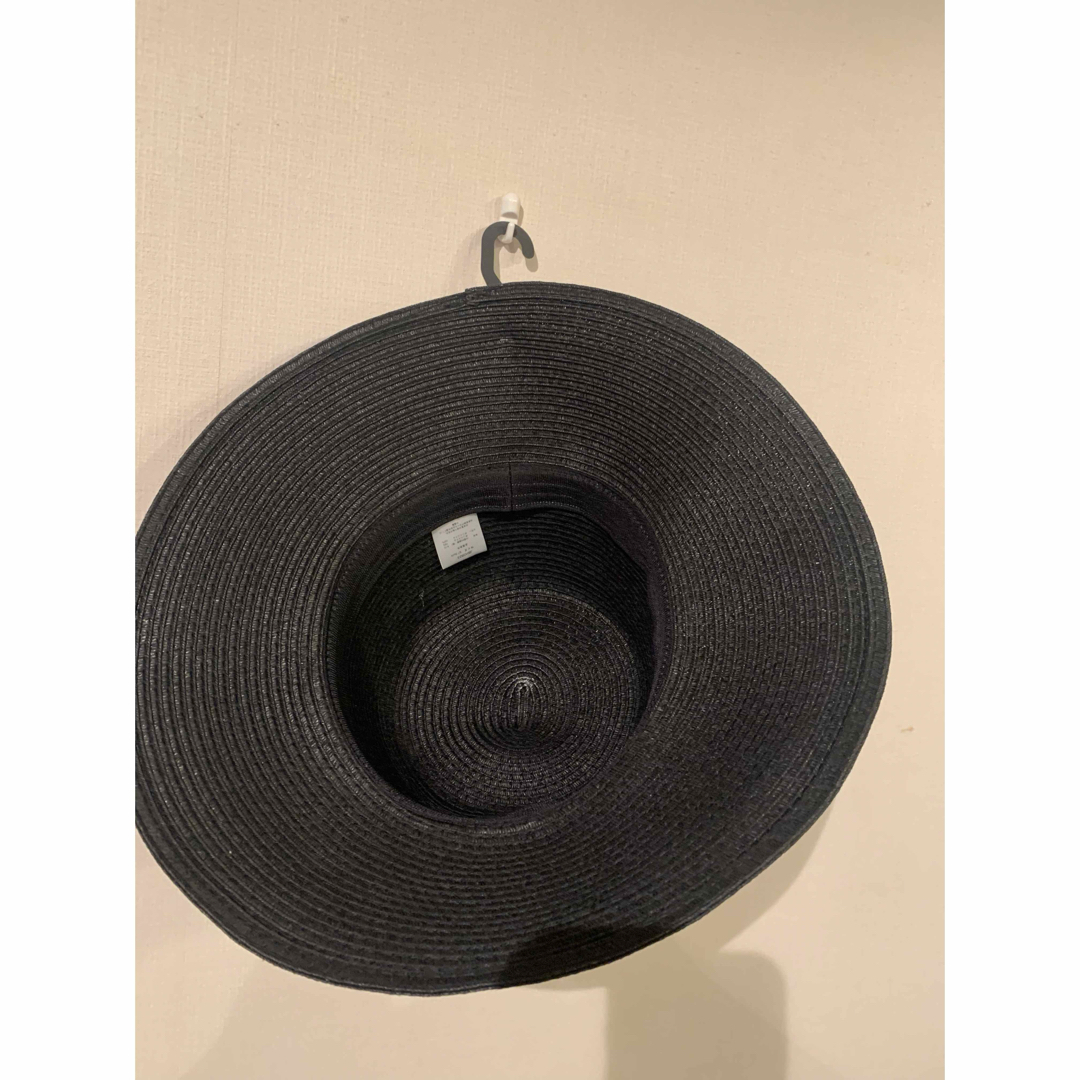 39 レディース　麦わら帽子　UPF50+  57.5センチ　新品 レディースの帽子(麦わら帽子/ストローハット)の商品写真