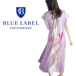 BLUE LABEL CRESTBRIDGE - 【状態良好】ブルーレーベルクレストブリッジコンパクトクリアーポンチAラインワンピ