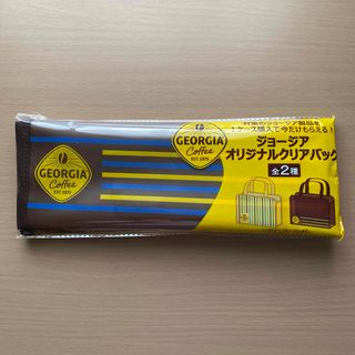 ジョージア　オリジナルクリアバッグ　茶(ノベルティグッズ)