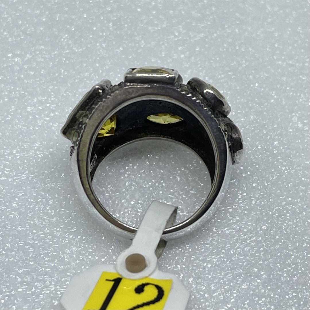 シルバーアクセサリー　シルバー925  リング　ジルコン　マーカサイト　12号 レディースのアクセサリー(リング(指輪))の商品写真