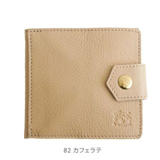 ☆美品☆　IL BISONTE　スナップボタン　二つ折り財布