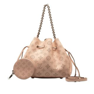 ルイヴィトン(LOUIS VUITTON)の美品 ルイ ヴィトン モノグラム マヒナ ベラ チェーン ショルダーバッグ ハンドバッグ 2WAY M57068 カーフ レディース LOUIS VUITTON 【1-0146352】(ショルダーバッグ)