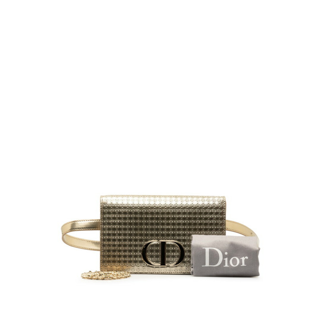 Dior(ディオール)の美品 ディオール マイクロカナージュ モンテーニュ30 ベルトバッグ ショルダーバッグ 2WAY エナメル レディース Dior 【1-0147123】 レディースのバッグ(ショルダーバッグ)の商品写真