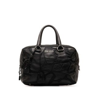 プラダ(PRADA)の美品 プラダ パッチワーク ハンドバッグ ミニボストンバッグ ナイロン レディース PRADA 【1-0147353】(ボストンバッグ)