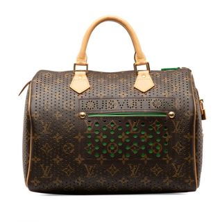 LOUIS VUITTON - 美品 ルイ ヴィトン モノグラム ペルフォ スピーディ30 ハンドバッグ ミニボストンバッグ M95181 PVC レディース LOUIS VUITTON 【1-0147373】