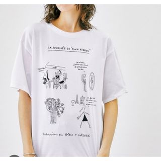 ランバンオンブルー・Soledad Bravi イラストコラボTシャツ