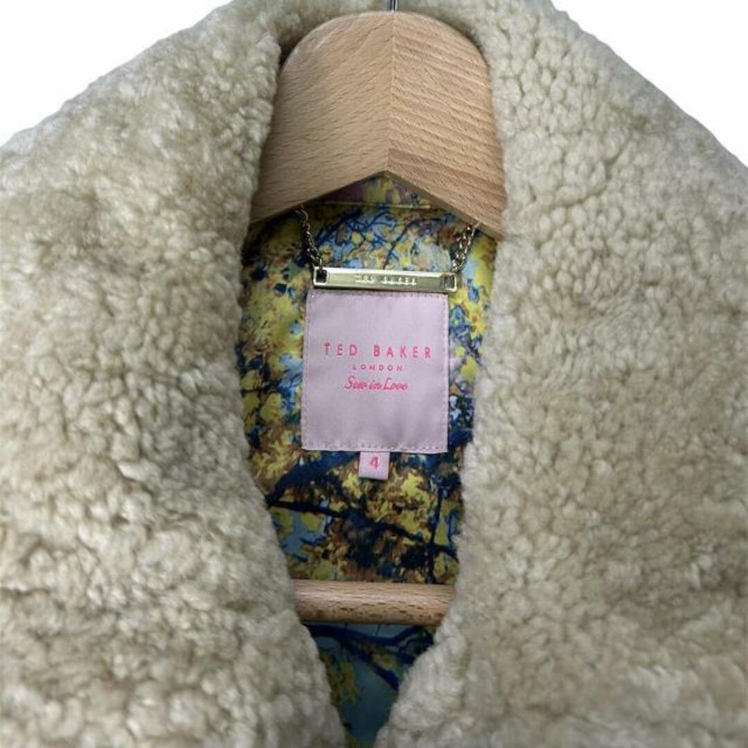 TED BAKER(テッドベイカー)のテッドベーカー TED BAKER ボア レザー ジャケット 花柄 本革  メンズのジャケット/アウター(レザージャケット)の商品写真