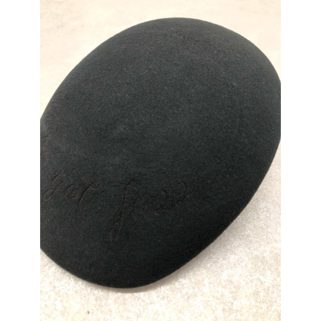 APPLEBUM(アップルバム)のAPPLEBUM(アップルバム) Wool Felt Hunting Hat レザープリント入り ハンチング ハット We've Got JAZZ Lサイズ ブラック 【C1211-007】 メンズの帽子(ハンチング/ベレー帽)の商品写真