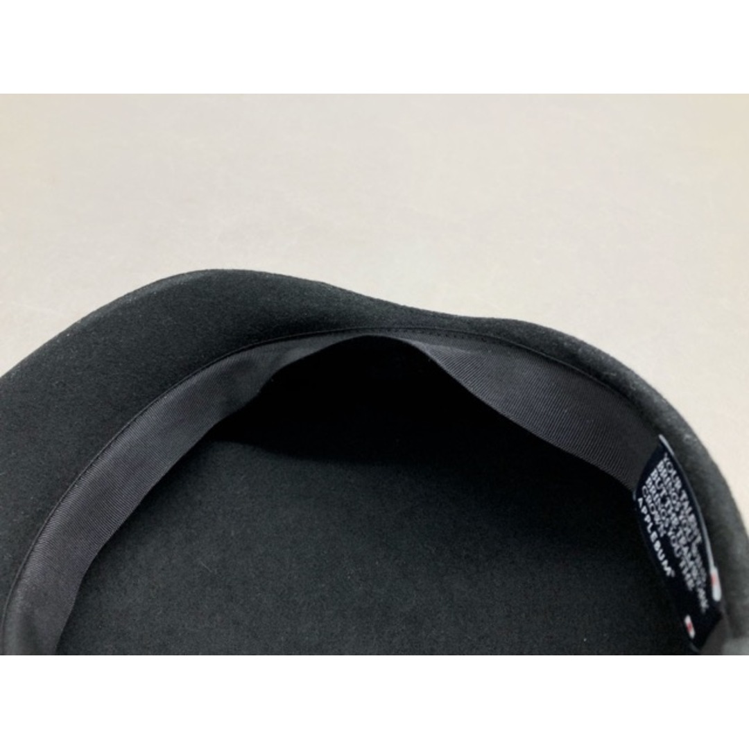 APPLEBUM(アップルバム)のAPPLEBUM(アップルバム) Wool Felt Hunting Hat レザープリント入り ハンチング ハット We've Got JAZZ Lサイズ ブラック 【C1211-007】 メンズの帽子(ハンチング/ベレー帽)の商品写真