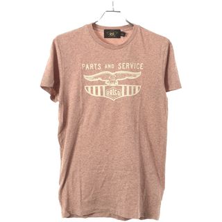 RRL ダブルアールエル イーグルプリントクルーネックTシャツ  ピンク系 S