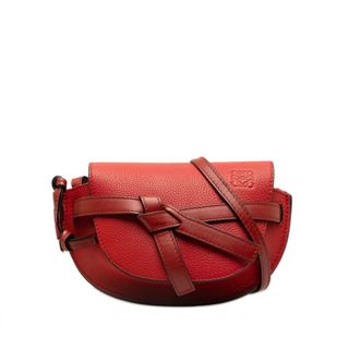 LOEWE - 美品 ロエベ ミニゲート ショルダーバッグ 321.12.U62 レザー レディース LOEWE 【228-48153】