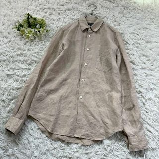 コムデギャルソンオムプリュス(COMME des GARCONS HOMME PLUS)の激レア★美品 コムデギャルソン リネンシャツ ベージュ M相当 爽やか 春夏(シャツ)