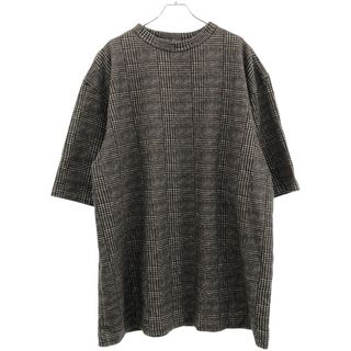 ドリスヴァンノッテン(DRIES VAN NOTEN)のDRIES VAN NOTEN ドリスヴァンノッテン 23SS HAKKO PR 6613 M.K.T-SHIRT ハウンドトゥース スウェットTシャツ  グレー M(Tシャツ/カットソー(半袖/袖なし))