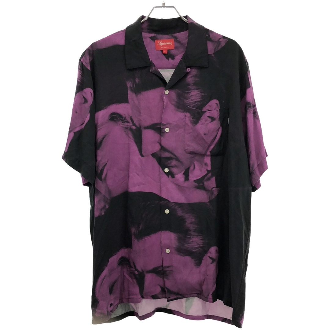 Supreme(シュプリーム)のSupreme シュプリーム 19SS Bela Lugosi Rayon S/S Shirt オープンカラーレーヨンシャツ  パープル L メンズのトップス(シャツ)の商品写真