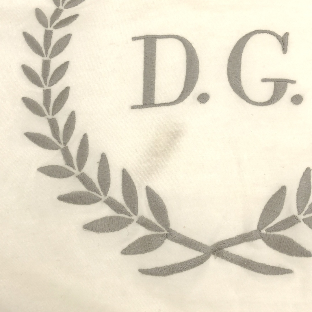 DOLCE&GABBANA(ドルチェアンドガッバーナ)のDOLCE&GABBANA ドルチェ＆ガッバーナ DG刺繍 VネックTシャツ G8569T/G7418 ホワイト 46 メンズのトップス(Tシャツ/カットソー(半袖/袖なし))の商品写真