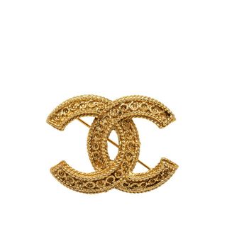 シャネル(CHANEL)のシャネル ココマーク ブローチ メッキ レディース CHANEL 【222-48854】(ブローチ/コサージュ)