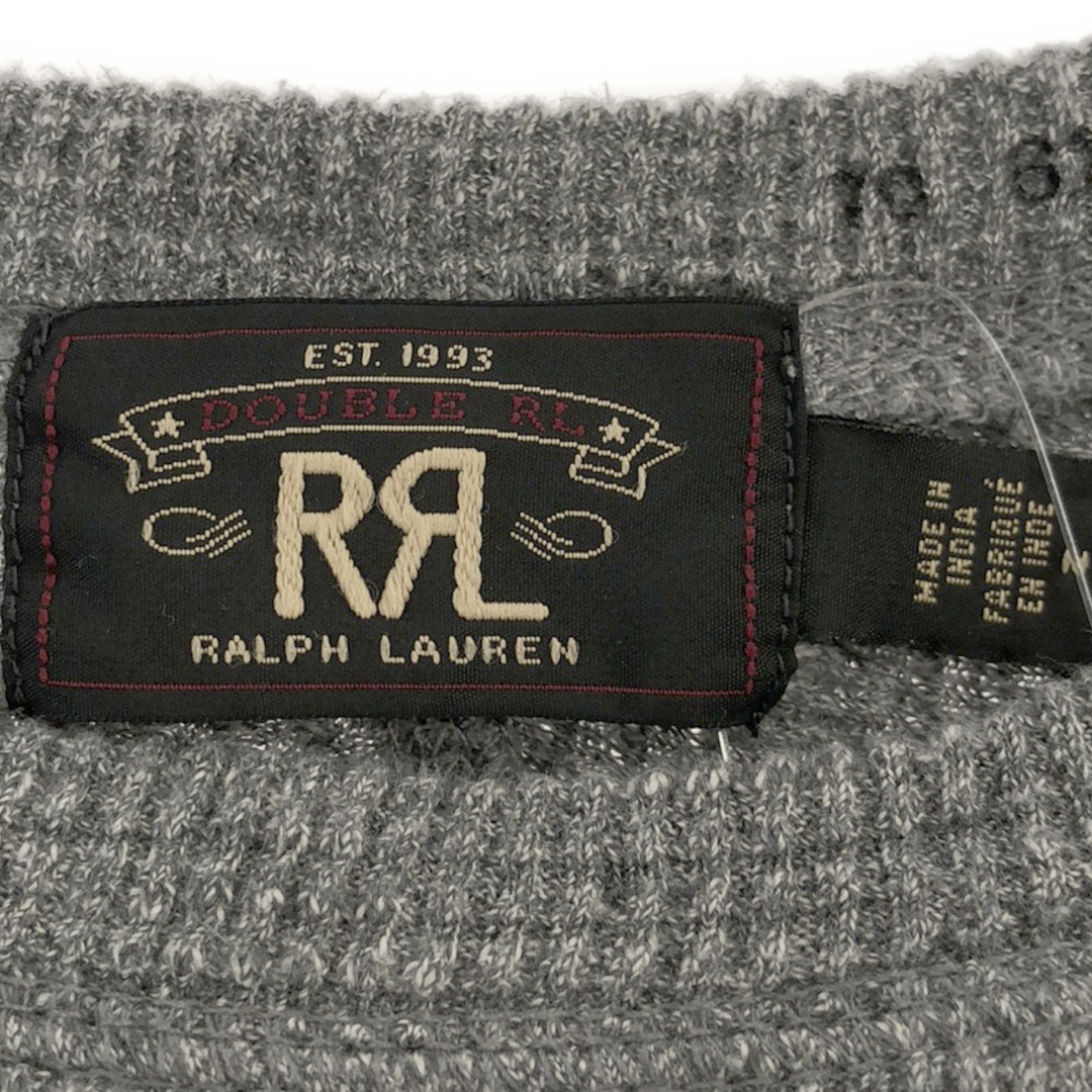 RRL(ダブルアールエル)のRRL ダブルアールエル コットンワッフルロングスリーブカットソー 782795264001 グレー M メンズのトップス(Tシャツ/カットソー(七分/長袖))の商品写真