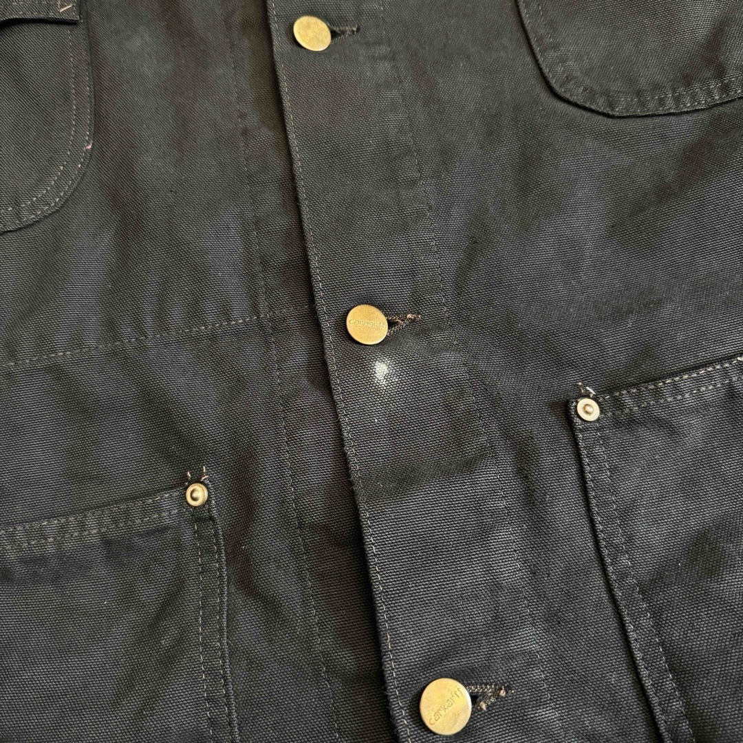 carhartt - 激レア 80'S CARHARTT CHORE COAT BLACK 裏地なしの carhartt - 激レア 80'S CARHARTT CHORE COAT BLACK 裏地なしの