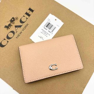 【COACH☆新品】ビジネス カード ケース！バフ！クロスグレイン レザー！