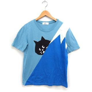 ネネット(Ne-net)のネネット Ne-net ネコプリント Tシャツ カットソー 半袖 丸首 コットン(Tシャツ(半袖/袖なし))