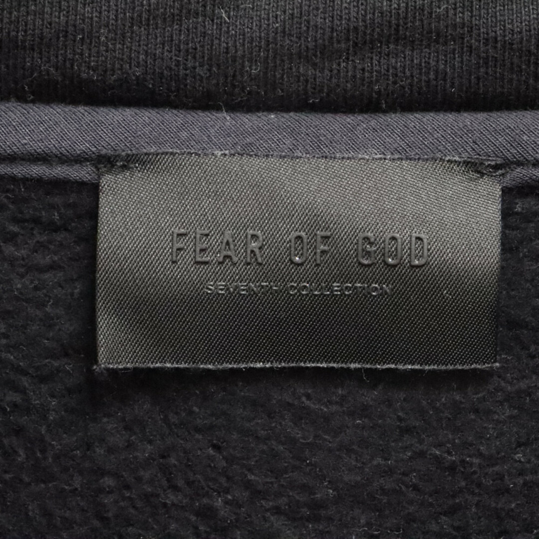 FEAR OF GOD(フィアオブゴッド)のFEAR OF GOD フィアオブゴッド 7th Brushed 1/4 Zip Fleece ブラッシュ 1/4ジップ プルオーバー スウェット パーカー FG30-027 FLC ブラック メンズのトップス(パーカー)の商品写真