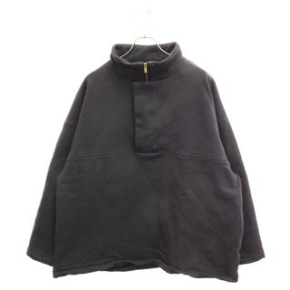 フィアオブゴッド(FEAR OF GOD)のFEAR OF GOD フィアオブゴッド 7th Brushed 1/4 Zip Fleece ブラッシュ 1/4ジップ プルオーバー スウェット パーカー FG30-027 FLC ブラック(パーカー)