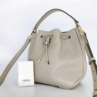 フルラ(Furla)の✨極美品✨FURLA フルラ　アテナ 巾着 2wayショルダーバッグ　レザー(ショルダーバッグ)