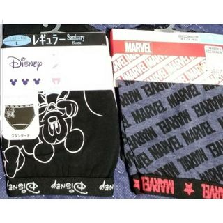 ミッキーミニー&MARVEL　L　サニタリーショーツ　レギュラー　２枚セット