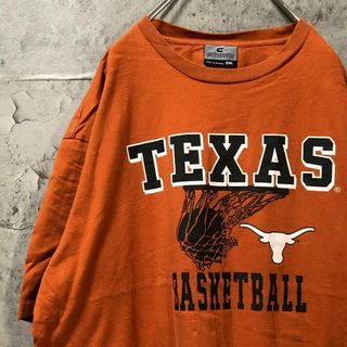 TEXAS BASKETBALL シュート USA輸入 オーバー Tシャツ(Tシャツ/カットソー(半袖/袖なし))