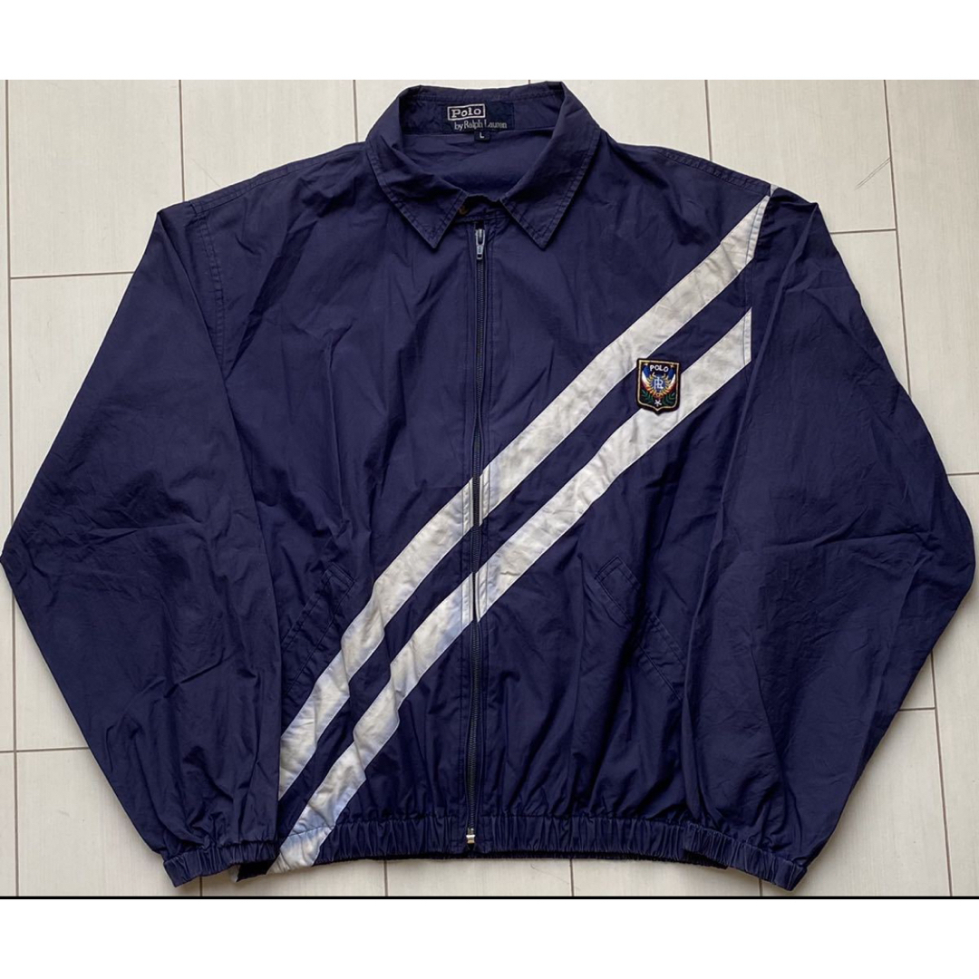 POLO RALPH LAUREN(ポロラルフローレン)の80s POLO ラルフローレン UNI CREST navy 紺 L VTG メンズのジャケット/アウター(ブルゾン)の商品写真