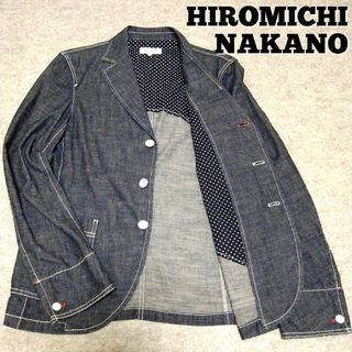 HIROMICHI NAKANO - 【美品】ヒロミチ ナカノ　ジャケット　Lサイズ　イカリボタン　ドット　綿