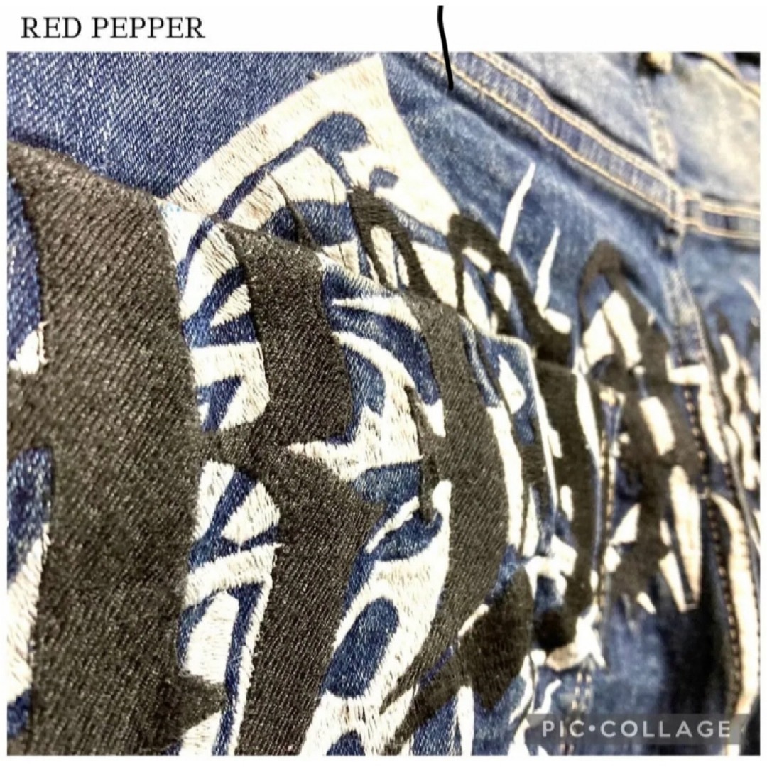 【未使用】32インチ　REDPEPPER　デニム　セミストレート メンズのパンツ(デニム/ジーンズ)の商品写真
