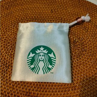 スターバックス(Starbucks)のスターバックス　巾着　白✨(ショップ袋)