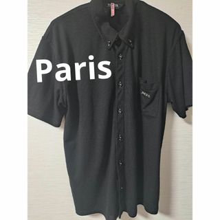 パリス(PARIS)のParis　メンズ　シャツ　トップス　ブラック　作業着　運動着(Tシャツ/カットソー(半袖/袖なし))