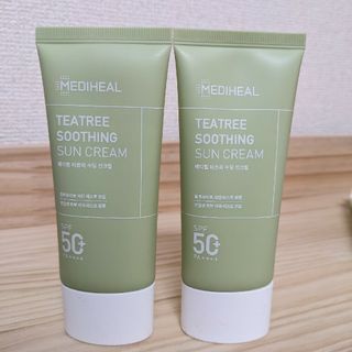 ティーツリースージングサンクリーム 日焼け止め 新品 SPF50+ PA++++(日焼け止め/サンオイル)