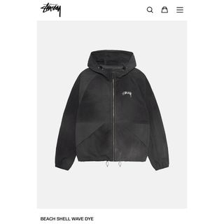 STUSSY - stussy wave dye beach shell jacket black