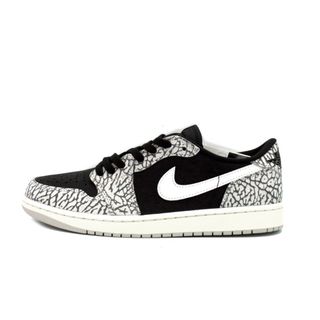 ナイキ(NIKE)のナイキ NIKE ■ 【 AIR JORDAN 1 LOW OG BLACK CEMENT ELPHANT CZ0790 001 】 エア ジョーダン 1 ブラック セメント エレファント スニーカー f21825(スニーカー)