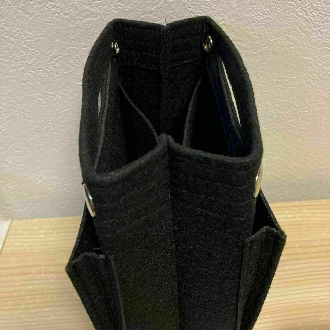 バッグインバッグ フェルト ブラック S インナー バッグ 大容量 軽量 ポーチ レディースのバッグ(ハンドバッグ)の商品写真