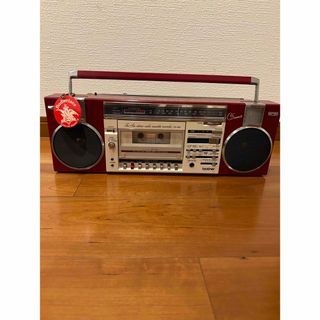 【希少品】プラザーステレオカセットレコーダーラジカセOT-452赤