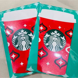 スターバックス(Starbucks)のスターバックス　ビバレッジカード　ホリデー２０２３ レッドカップ　２枚(その他)